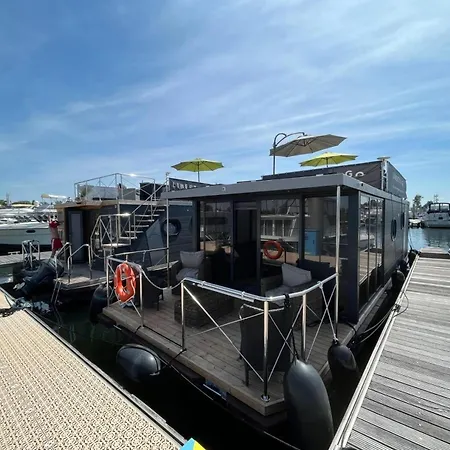 ספינת מלון Hausboot Puentenel - Stationaer - Traumhafte Ferienwohnung Auf Dem Wasser